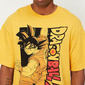 Camiseta de algodón 100% para hombre, ajuste holgado, estampado de color amarillo, lo mejor para ropa de verano de 2025" - Product Image 5