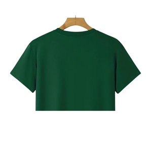 T-shirt Homme Grande Taille Personnalisable avec Logo Brodé de Haute Qualité, Manches Courtes, Respirant, Écologique, Uni, Couleur Foncée - Product Image 4