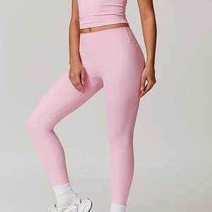 Tenue de short de yoga solide pour femmes veste à col quart taille haute coupe ajustée respirant équipement de sport anti-transpiration Logo avant - Product Image 5