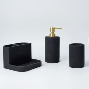 <span class=keywords><strong>Set</strong></span> di <span class=keywords><strong>Accessori</strong></span> per il <span class=keywords><strong>Bagno</strong></span> in Sei Pezzi, Ecologico in Resina con Effetto Terrazzo Colorato <span class=keywords><strong>Beige</strong></span>, Personalizzabile, Alta Qualità - Product Image 2