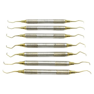 Juego de 7 Piezas de Curetas Dentales Manuales para Limpieza Dental, Curetas Gracey Periodontales, Curetas de Hueso, Herramientas de Blanqueamiento Dental para el Cuidado Bucal - Product Image 2