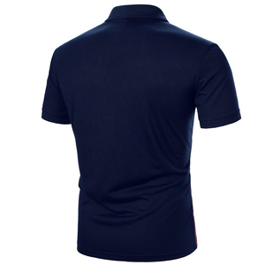 Polo de algodón con logotipo personalizado, tejido transpirable de manga corta, ajuste cómodo, aspecto elegante para hombres, uso informal - Product Image 2