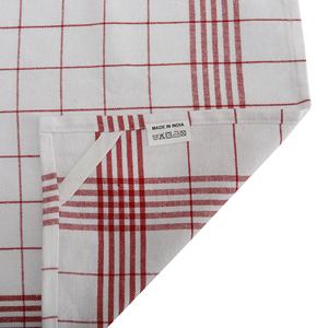 Toalla de bambú de microfibra de algodón 100%, rayas Vintage, lino tejido de secado rápido, patrón a cuadros rojo, hogar, playa, cocina, habitación de niños - Product Image 3