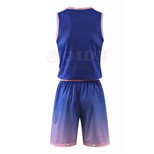 Nouvelle conception, uniforme de basket-ball en tissu de haute qualité, personnalisé avec nom, numéro et logo - Product Image 3