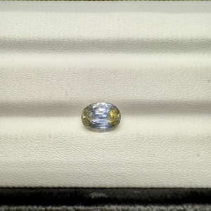 ไพลินธรรมชาติสองสีไม่ทำให้อุ่นไพลินสีเหลืองและสีน้ำเงินอัญมณีคุณภาพสูง - Product Image 2