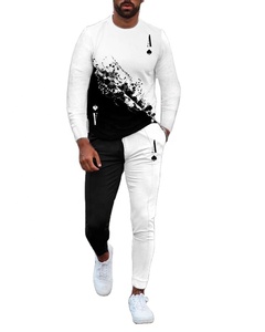 Nuevo chándal con cremallera para hombre, conjunto deportivo de 2 piezas, chándal, ropa para hombre, sudaderas con capucha, chaqueta, pantalones, chándal para hombre - Product Image 1