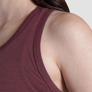 เสื้อกล้ามผู้หญิงผ้าฝ้ายผสมสบาย, เสื้อแขนกุดลำลองดีไซน์เหมาะสำหรับการฝึกซ้อมกีฬาวิ่ง - Product Image 6