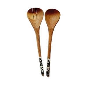 Serveur à salade en bois européen pour servir la salade Nouveau serveur à salade Deign en vente entière prix maison et cuisine - Product Image 1