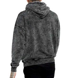 เสื้อฮู้ดผ้าฝ้ายผู้ชายวินเทจซักกรดมีฮู้ดปรับแต่งแนวสตรีท - Product Image 6
