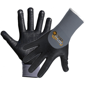 Guantes de Nitrilo con Palma Reforzada, Negros, Talla 8 - Product Image 1