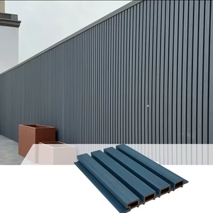 Vendita calda all'aperto impermeabile bordo del cortile wpc parete rivestita da esterno rivestimento decorativo parete parete esterna rivestimento - Product Image 4