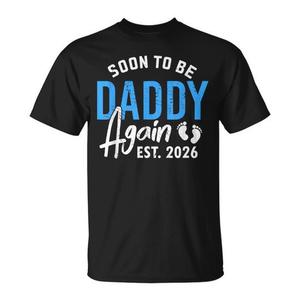 Maglietta per Annuncio Nascita 2026 - Prossimamente Papà di Nuovo - Est. 2026 T-Shirt Promozionale - Product Image 2