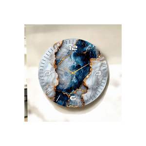 Reloj de Pared Redondo Clásico de Madera de 50 cm con Estampado Colorido, Silencioso, Regalo Perfecto para Decoración del Hogar - Product Image 1