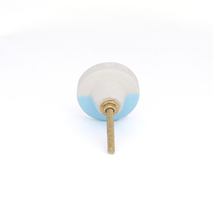 SHUBHAM poignée de meubles polyvalente faite à la main en céramique bleu blanc bouton motif Design pour salon hôtel hôpital garde-robe utilisation - Product Image 3