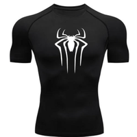 Kaos Pria O-Neck Harga Terjangkau, Longgar, 100% Katun Worsted, Sablon Huruf, Cepat Kering, Bernapas, Lengan Pendek, Pakaian Olahraga Kasual