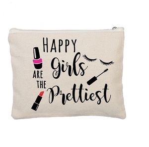 High Quality Custom Printed Canvas <b>Makeup</b> Gift Bag Fashion Style with Zipper Closure <b>for</b> Travel and Bulk <b>Makeup</b> <b>Storage</b> - Product Image 3