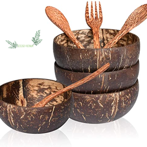 Grand 2025!!! Bol de noix de coco naturel du Vietnam/Bol de noix de coco avec logo et taille personnalisés - Product Image 1