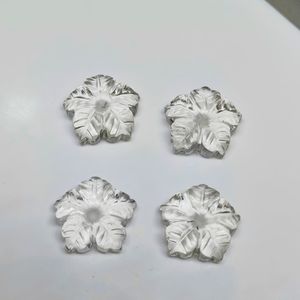 คริสตัลควอตซ์ธรรมชาติแกะสลักลายแฟนซี ขนาด 16 มม. คริสตัลควอตซ์รูปทรงแฟนซีแกะสลักด้วยมือ สำหรับทำเครื่องประดับ - Product Image 3