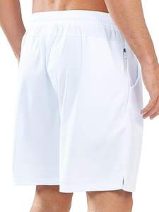 Marque privée Short d'entraînement pour homme Pantalon d'entraînement à taille élastique avec poche pour téléphone Vêtements de sport légers à motif solide à séchage rapide - Product Image 2