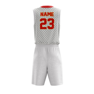 Ensemble d'uniformes de basketball légers et respirants 220g 100% polyester sans manches unisexe impression d'équipe OEM basketball professionnel - Product Image 3