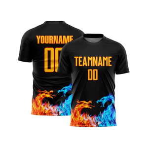 Camiseta de fútbol para hombre sublimada de Color personalizado, ropa de fútbol transpirable ligera y de secado rápido, recién llegado, venta al por mayor disponible - Product Image 5