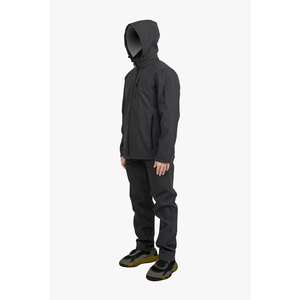 Veste softshell imperméable et coupe-vent pour homme avec doublure en polaire, vêtements techniques de plein air pour un usage quotidien et en extérieur - Product Image 4