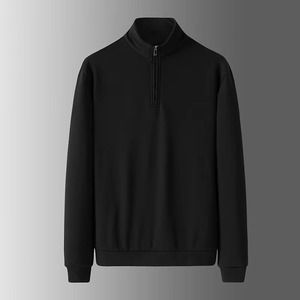 OEM personalizado 100% algodón y poliéster sublimación Color bloque pulóver Jumper 1/4 cuarto media cremallera sudadera para hombres - Product Image 3