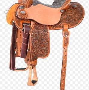 Selle de cheval en cuir tendance de qualité supérieure Selle de cheval en cuir occidentale très demandée La piste de cheval en cuir la plus vendue aux articles au prix de gros - Product Image 1