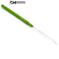 Kit d'outils professionnels pour extensions de cheveux RMI, 4 pièces, composants en acier inoxydable, couleur verte et embout argenté