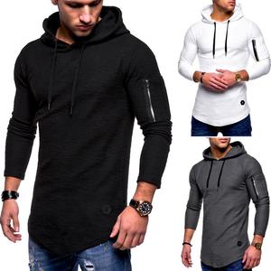 OEM a medida en blanco de varios colores de algodón Sudadera con capucha Streetwear de algodón de gran tamaño Muscle Fit Heavyweight Round Curve Hem Hoodies - Product Image 6