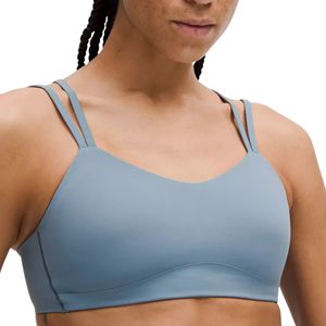 Women's Plus Size Strappy <b>Racerback</b> Sports <b>Bra</b> Scoop Neck High Support Gym Training Fast Dry Brushed Naked Feel Front Activewear - Product Image 4
