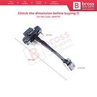 BDP1737 Frein de porte avant, butée de porte, limiteur de porte, sangle de retenue pour Trafic III X82 Talento 2020-actuel 804300463R