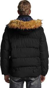 Chaqueta Acolchada de Lona 100% Algodón de Alta Calidad 2025 para Hombre, Personalizada, Estilo Urbano, Talla Grande, Cuello Alto, Decoración con Bolsillos - Product Image 2