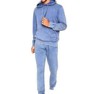 Chándales Personalizados con Lavado Ácido para Hombre, Cómodos y Transpirables, Chándal con Lavado Ácido para Hombre, Chándal con Logotipo Personalizado OEM - Product Image 2