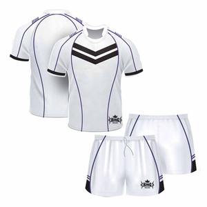 Uniformes de rugby sublimés en polyester personnalisés de haute qualité vêtements de sport en gros avec des ensembles de maillots de chemise de rugby de club shorts - Product Image 2