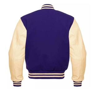 Chenille Patch Varsity Chaquetas para hombres Mujeres OEM Lana y cuero Letterman Bomber Chaquetas Estilo escolar personalizado - Product Image 6