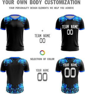 Vente en gros personnalisé 100% polyester complet sublimé uniformes de football France confortable à porter nouvelle arrivée vêtements de football - Product Image 4