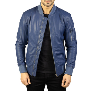 Men's Fashion <b>Racer</b> Motorcycle Leather <b>Jacket</b> with Sheep Skin PU Hood Winter Coat-Wholesale - Product Image 2