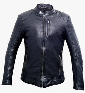 Chaqueta de motorista de cuero de manga larga para hombre negra personalizada, ropa de calle de nuevo diseño de alta calidad, bolsillo con cierre de cremallera, venta al por mayor - Product Image 1