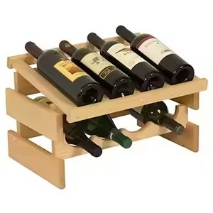 Nuevo estante de madera de Mango para vino, almacenamiento de vino, encimera de Hotel para el hogar, soporte de vino de mesa, estantes para restaurantes, uso de almacenamiento de Barware - Product Image 1