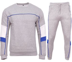Men <b>crewneck</b> pipping Tracksuit Hoodie Jogging Bottoms Raglan <b>Sweater</b> Jogger formal style Custom logo - Product Image 1