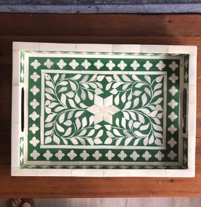 New Design Bone Inlay Serving <b>Tray</b> Highest Quality Piece for Home <b>Kitchen</b> Decor - Product Image 1