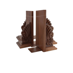 OEM personalizado moderno hogar Decoración mesa superior libro titular organizador Vintage madera recuperada sujetalibros minimalista artesanía técnicas - Product Image 6