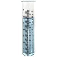 Cilindro Medidor de Lluvia de Vidrio Borosilicato Transparente de Alta Calidad, 20 mm, Graduación de 0.2 ml, Precio Razonable, para Laboratorio