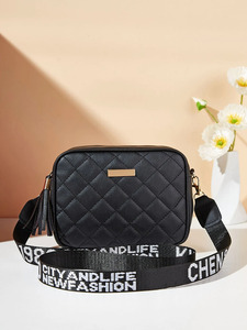 Sac à bandoulière matelassé en <span class=keywords><strong>cuir</strong></span> mini carré personnalisé avec logo pour hommes et femmes, idéal pour <span class=keywords><strong>appareil</strong></span> <span class=keywords><strong>photo</strong></span> - Product Image 4
