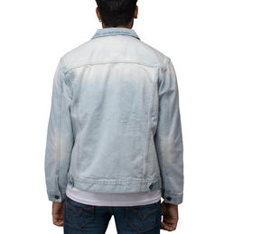 Chaqueta Vaquera Azul para Invierno, Abrigo Informal y Duradero hasta la Cadera, Estilo Urbano Desgastado, Apta para Ropa Formal y Urbana, Transpirable - Product Image 4