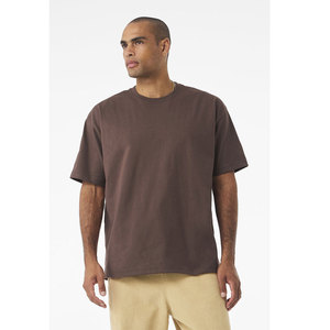 Bella + Canvas Custom Heavyweight Screen Print Camiseta recortada para hombre Loose Fit Drop Shoulder Camisetas de gran tamaño 100% algodón - Product Image 4