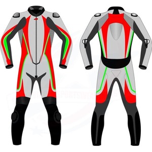 100% véritable cuir de qualité supérieure dernier modèle imperméable respirant moto course costume pantalon personnalisé équipe nom vêtements de sport - Product Image 2