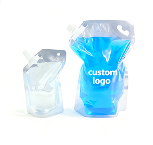 Biểu Tượng Tùy Chỉnh Con Dấu Nhiệt Mini Trong Suốt PE Nhựa Nước Trái Cây Uống Bao Bì Cho Nước Ép Trái Cây 300Ml 500Ml Chất Lỏng Vòi Túi - Product Image 2