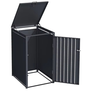 <span class=keywords><strong>Poubelle</strong></span> à roue à porte simple <span class=keywords><strong>Abri</strong></span> <span class=keywords><strong>de</strong></span> jardin extérieur en métal et acier <span class=keywords><strong>Abri</strong></span> <span class=keywords><strong>de</strong></span> <span class=keywords><strong>poubelle</strong></span> à déchets Boîte <span class=keywords><strong>poubelle</strong></span> - Product Image 1